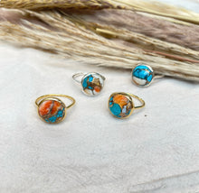 Load image into Gallery viewer, Adella | Oyster Turquoise Ring in Sterling Silver