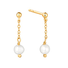 Load image into Gallery viewer, Matilda | Pearl Drop Earrings in Gold Vermeil