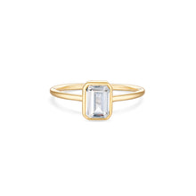 Load image into Gallery viewer, Audrey | White Topaz Ring in Gold Vermeil