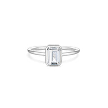 Load image into Gallery viewer, Audrey | White Topaz Ring in Sterling Silver