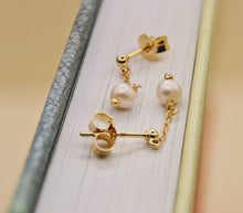 Load image into Gallery viewer, Matilda | Pearl Drop Earrings in Gold Vermeil