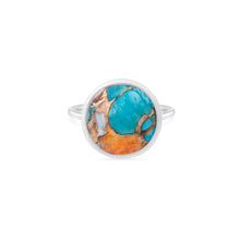 Load image into Gallery viewer, Adella | Oyster Turquoise Ring in Sterling Silver
