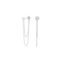 Load image into Gallery viewer, Penny | Clover Citrine Stud Earrings in Sterling Silver