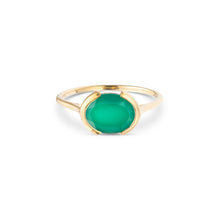 Load image into Gallery viewer, Bridget | Green Onyx Ring in Gold Vermeil