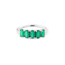 Load image into Gallery viewer, Alyssia | Green Onyx Ring in Sterling Silver