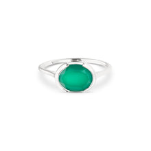 Load image into Gallery viewer, Bridget | Green Onyx Ring in Sterling Silver