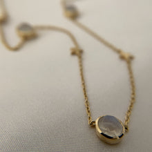 Load image into Gallery viewer, Erica | Nightsky Necklace with Moonstone in Gold Vermeil