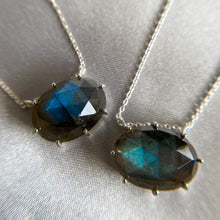 Load image into Gallery viewer, Erin | Labradorite Necklace in Sterling Silver
