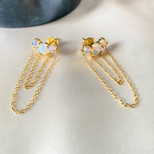 Load image into Gallery viewer, Ariel | Opal Stud Earrings in Gold Vermeil