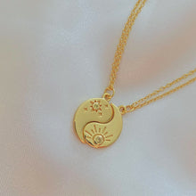 Load image into Gallery viewer, Carter | Bond Necklace with Yellow Sapphire | Yin & Yang in Gold Vermeil