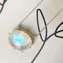 Load image into Gallery viewer, Erin | Moonstone Necklace in Sterling Silver