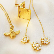 Load image into Gallery viewer, Bob the Bee | Charity Necklace in Gold Vermeil