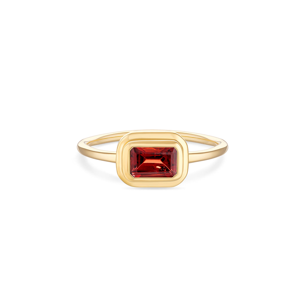 Taylor | Garnet Ring in Gold Vermeil