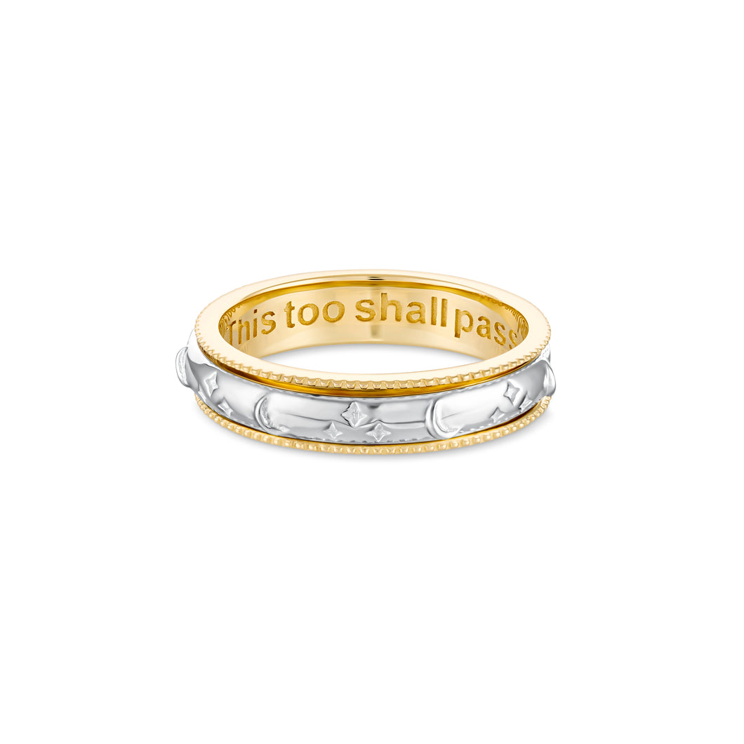 Andrea | Spinning Ring in Gold Vermeil & Sterling Silver