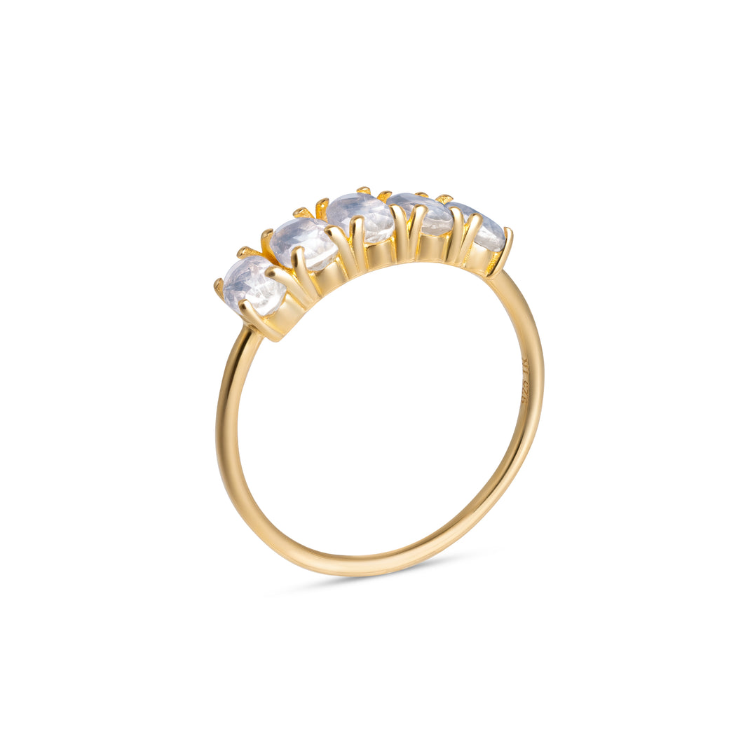 Alyssia | Moonstone Ring in Gold Vermeil