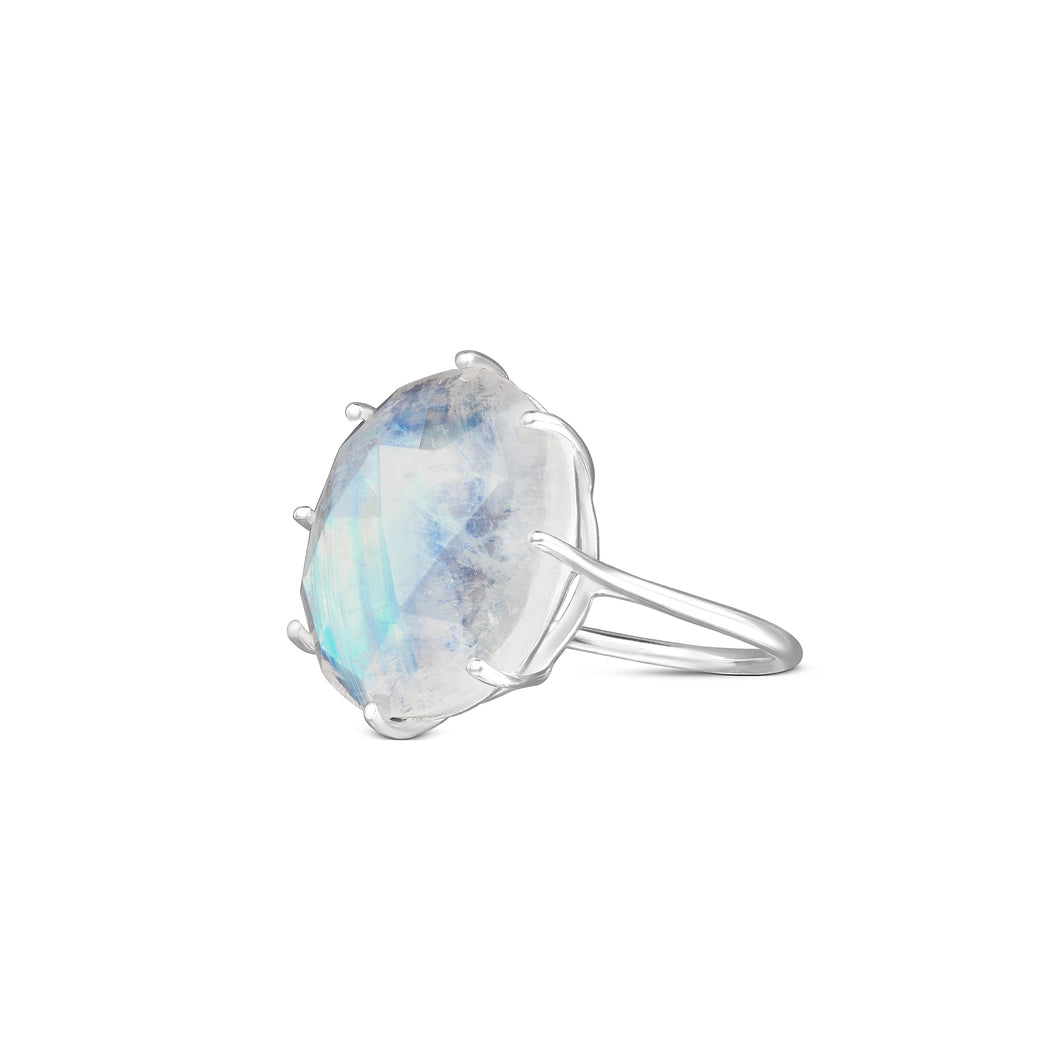 Cory | Moonstone Ring in Sterling Silver