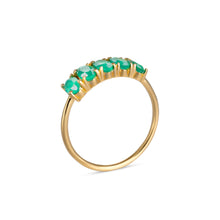 Load image into Gallery viewer, Alyssia | Green Onyx Ring in Gold Vermeil
