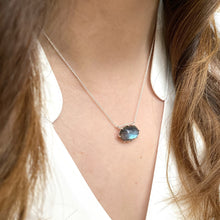Load image into Gallery viewer, Erin | Labradorite Necklace in Sterling Silver

