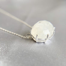 Load image into Gallery viewer, Erin | Moonstone Necklace in Sterling Silver
