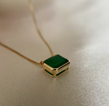 Load image into Gallery viewer, Sydney | Green Onyx Necklace in Gold Vermeil
