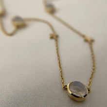 Load image into Gallery viewer, Erica | Nightsky Necklace with Moonstone in Gold Vermeil
