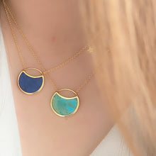Load image into Gallery viewer, Luna | Lapis Lazuli Necklace with Diamond Star in Gold Vermeil
