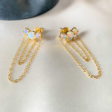 Load image into Gallery viewer, Ariel | Opal Stud Earrings in Gold Vermeil
