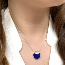 Load image into Gallery viewer, Luna | Lapis Lazuli Necklace with Diamond Star in Sterling Silver
