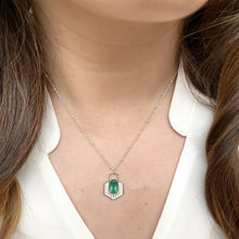 Load image into Gallery viewer, Lia | Green Onyx Necklace in Sterling Silver
