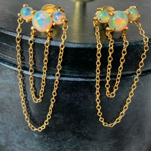 Load image into Gallery viewer, Ariel | Opal Stud Earrings in Gold Vermeil
