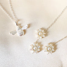 Load image into Gallery viewer, Daisy | Pearl Daisy Chain Charity Necklace in Sterling Silver

