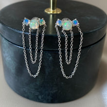 Load image into Gallery viewer, Ariel | Opal Stud Earrings in Sterling Silver
